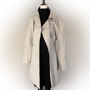 Banana Republic lightweight Vegan Suede Trench Coat